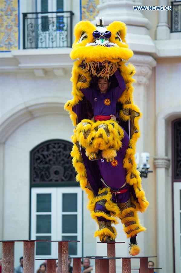 CHINA-MACAO-LION DANCE-COMPETITION (CN)