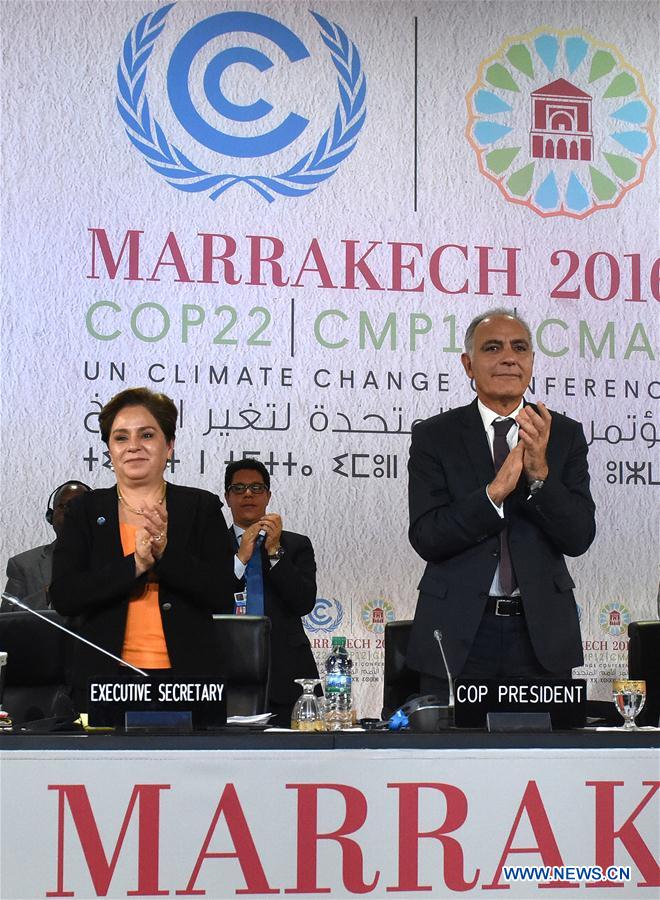 MOROCCO-MARRAKECH-CLIMATE CONFERENCE-PROCLAMATION