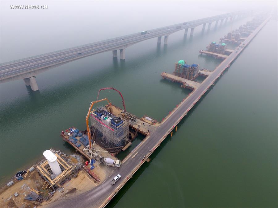CHINA-BEIJING-ZHANGJIAKOU-RAILWAY-BRIDGE CONSTRUCTION (CN)  