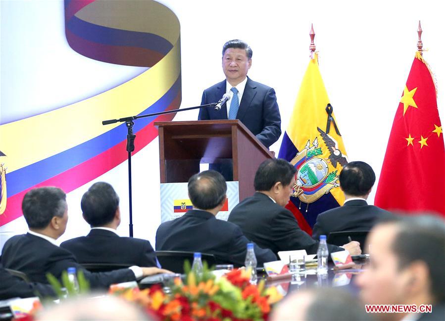 ECUADOR-QUITO-CHINESE PRESIDENT-ADDRESS
