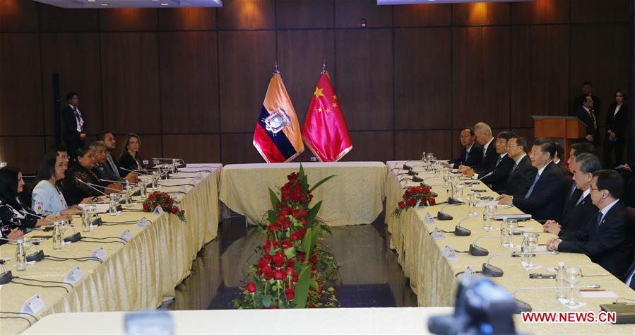 ECUADOR-QUITO-CHINESE PRESIDENT-MEETING