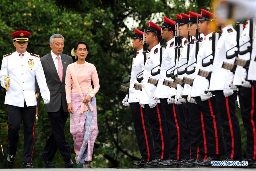 SINGAPORE-MYANMAR-AUNG SAN SUU KYI-OFFICIAL VISIT