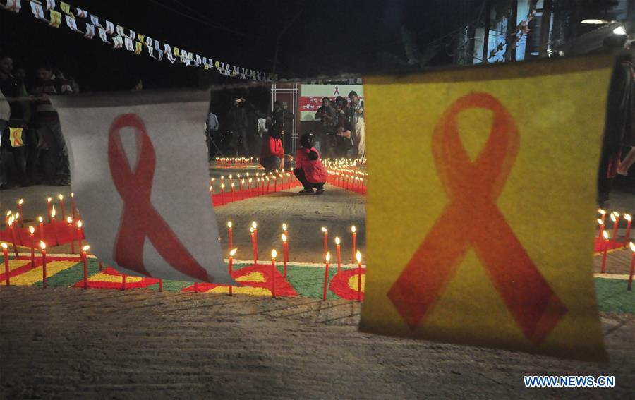 INDIA-AGARTALA-WORLD AIDS DAY-CANDLE LIGHTING