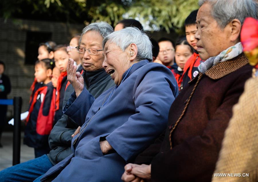 A series of ceremonies were held by people to mourn their family members killed in the 1937 massacre ahead of the National Memorial Day for Nanjing Massacre Victims, which falls on Dec. 13. Japanese troops captured Nanjing, then China's capital, on Dec. 13 of 1937 and started a campaign of slaughter lasting longer than a month. 