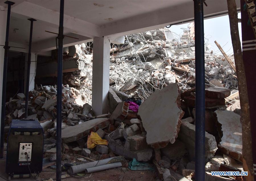 INDIA-HYDERABAD-BUILDING COLLAPSE-RESCUE