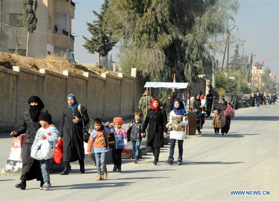 SYRIA-DAMASCUS-DISPLACED PEOPLE-RETURN-HOME