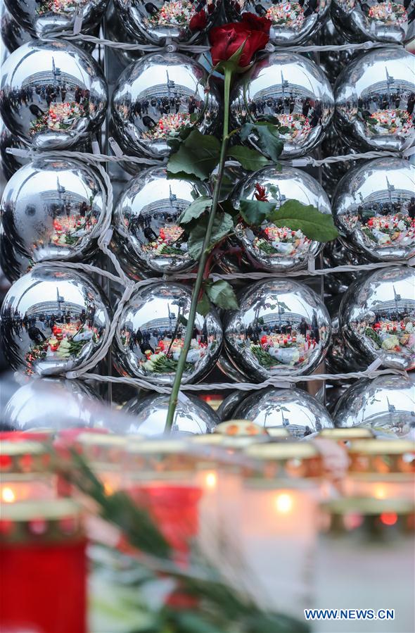 GERMANY-BERLIN-CHRISTMAS MARKET-ATTACK-MOURNING