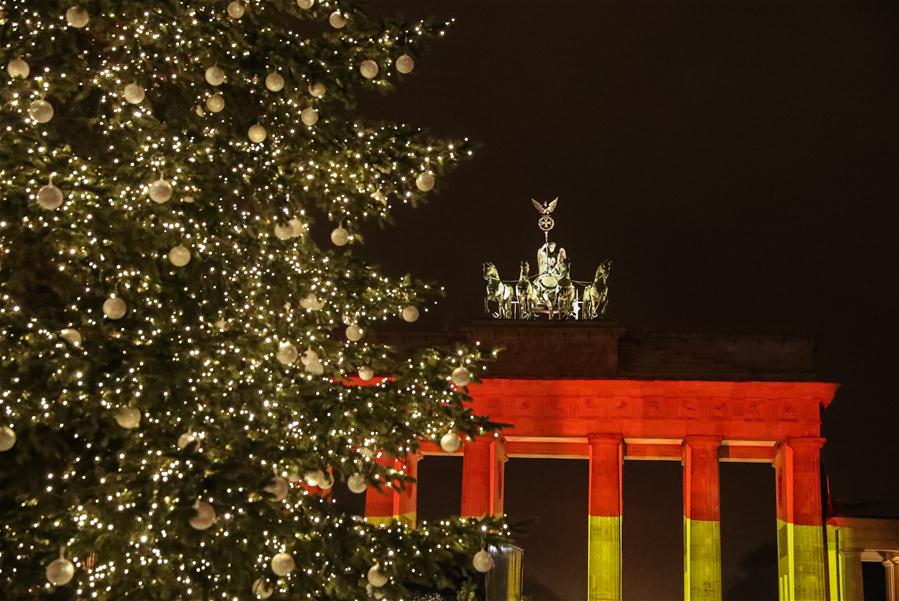 GERMANY-BERLIN-CHRISTMAS MARKET-ATTACK-BRANDENBURG GATE-ILLUMINATION-MOURNING