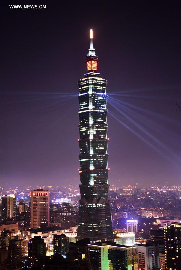 CHINA-TAIPEI-NEW YEAR-LIGHT SHOW (CN)