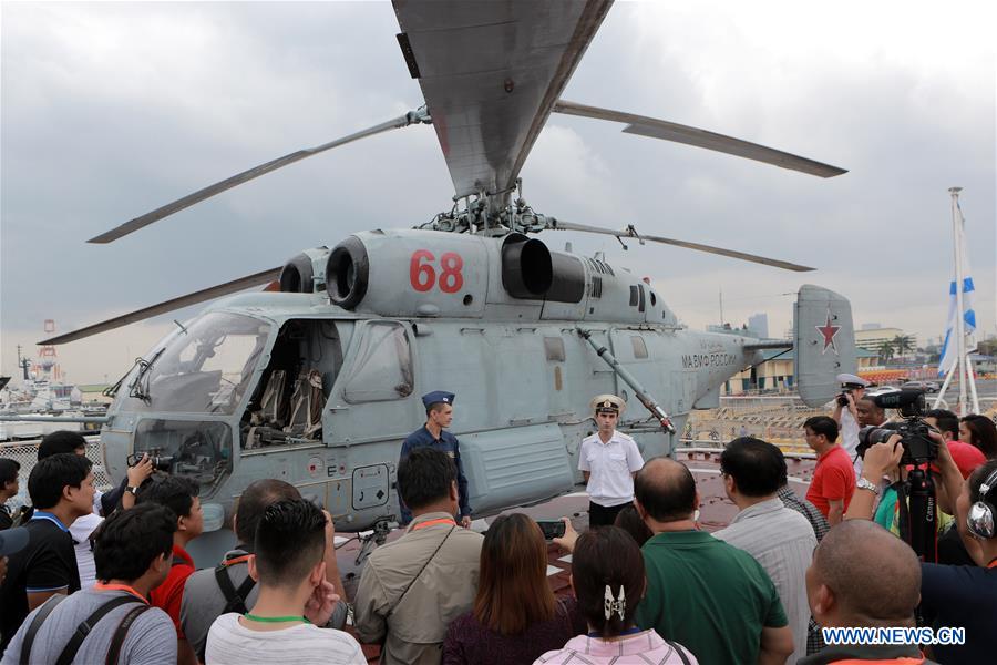 PHILIPPINES-MANILA-TOUR OF RUSSIAN NAVY SHIP-ADMIRAL TRIBUTS