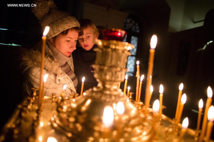RUSSIA-MOSCOW-ORTHODOX CHRISTMAS