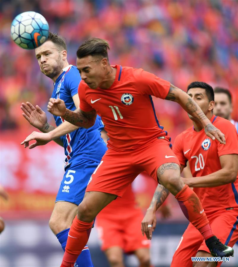 (SP)CHINA-NANNING-SOCCER-CHINA CUP-CHILE VS ICELAND