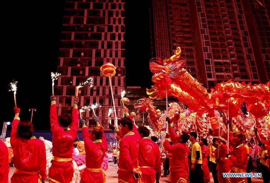 MYANMAR-YANGON-CHINESE LUNAR NEW YEAR-DRAGON DANCE CONTEST