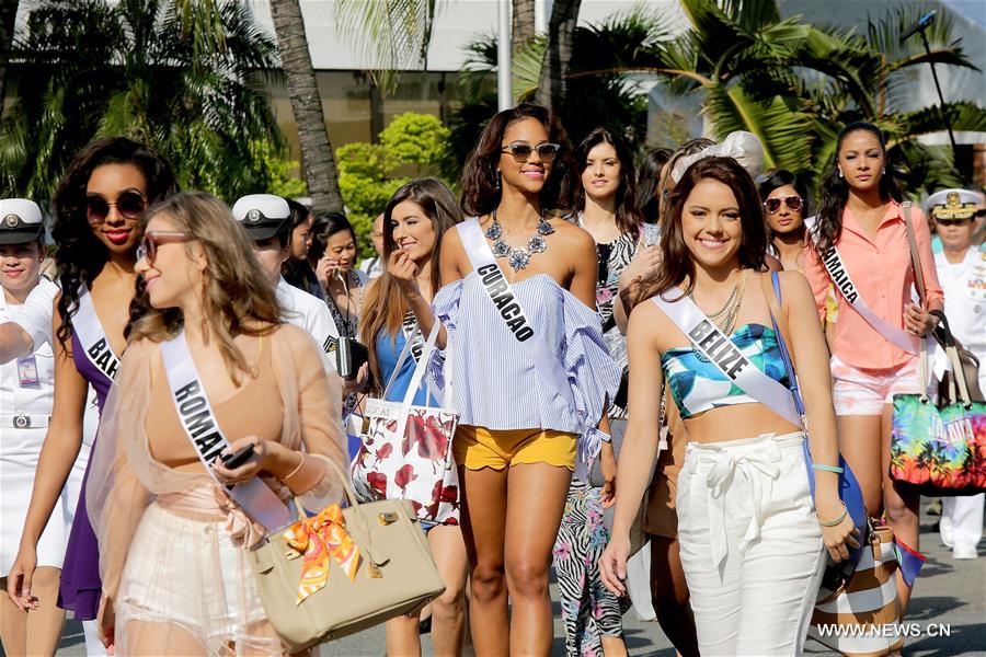 A total of 86 contestants from all around the world are in the Philippines for the 65th Miss Universe competition that will be held in Manila on Jan. 30. 