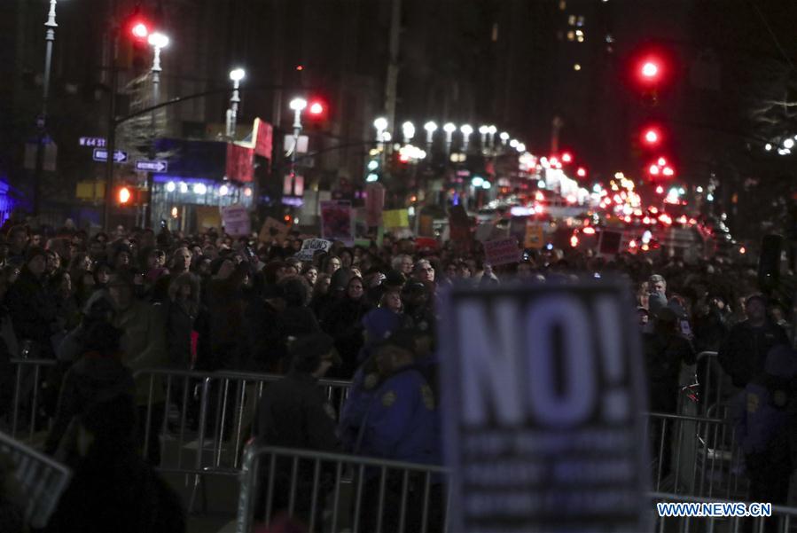 U.S.-NEW YORK-DONALD TRUMP-PROTEST