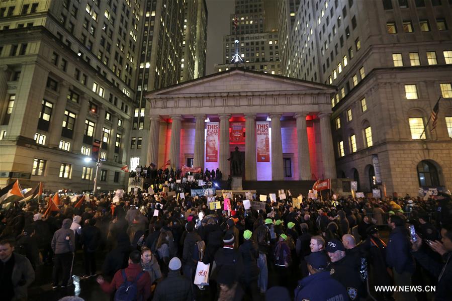U.S.-NEW YORK-PROTEST-DONALD TRUMP