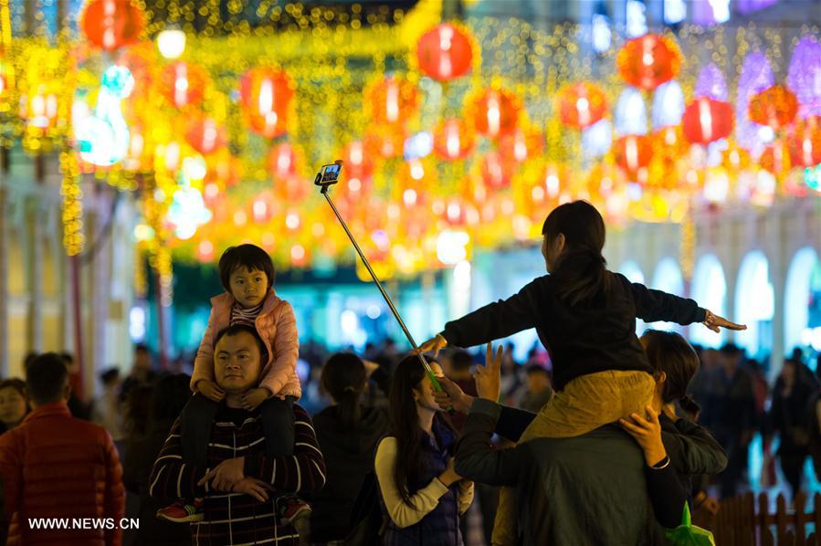 CHINA-MACAO-SPRING FESTIVAL-LIGHTS DECORATION (CN)