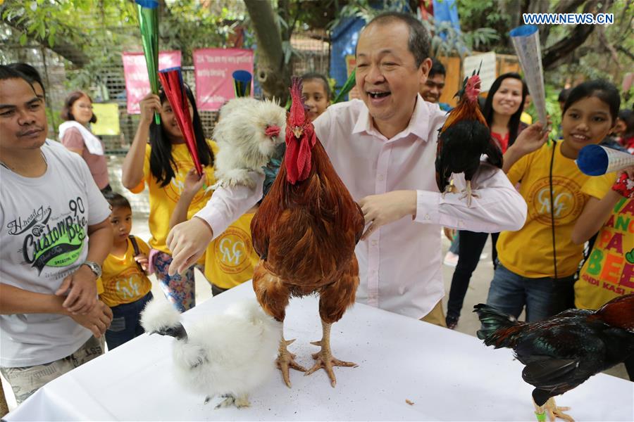 PHILIPPINES-MALABON CITY-CHINESE NEW YEAR-ROOSTER-EXHIBITION
