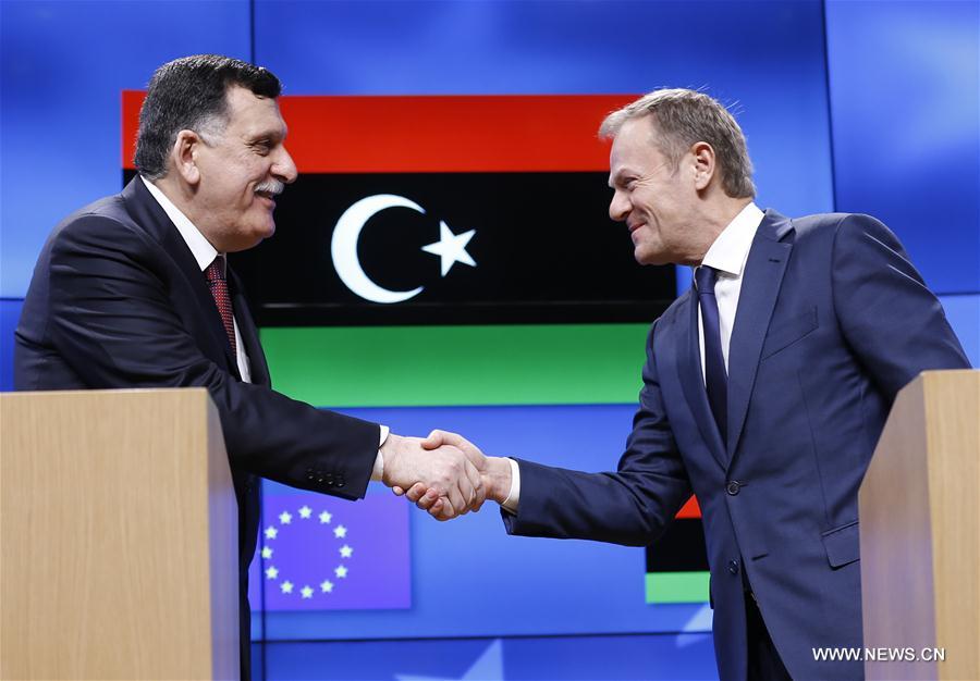 BELGIUM-BRUSSELS-EU-LIBYA-PM-VISIT