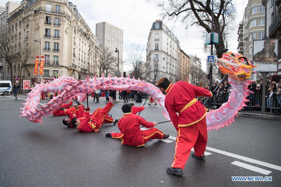 FRANCE-PARIS-CHINESE LUNAR NEW YEAR-PARADE