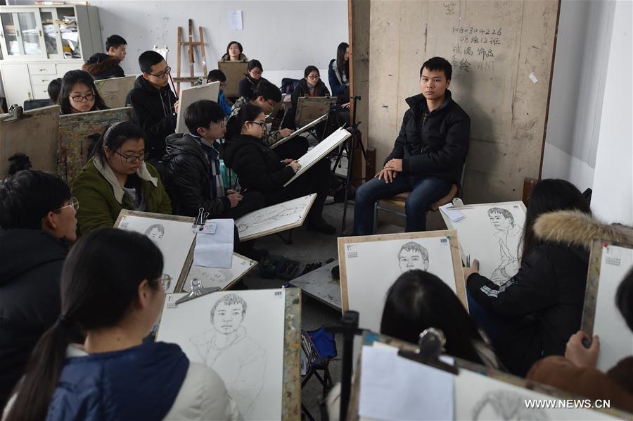 The four-day test of the academy began in Hangzhou, Zhengzhou, Chengdu, Shenzhen and Shenyang on Tuesday.