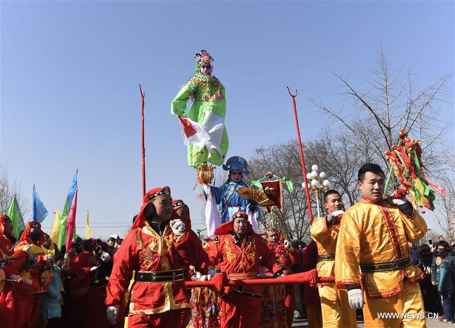 'Xinzi' performance is a traditional celebration for the annual Lantern Festival in Changshan Town.
