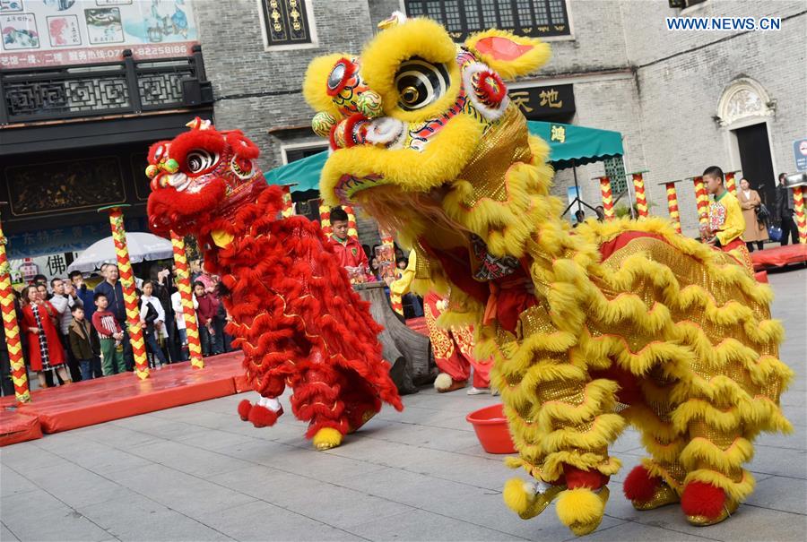 CHINA-GUANGDONG-FOSHAN-LION DANCE (CN)