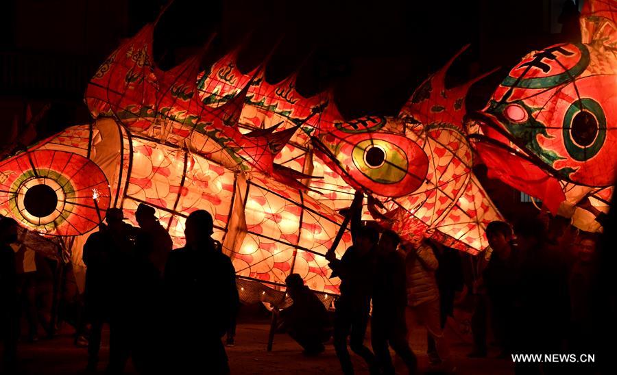 The ritual believed to drive away the evil is performed annually from the 13th to 16th day of the Chinese Lunar New Year.