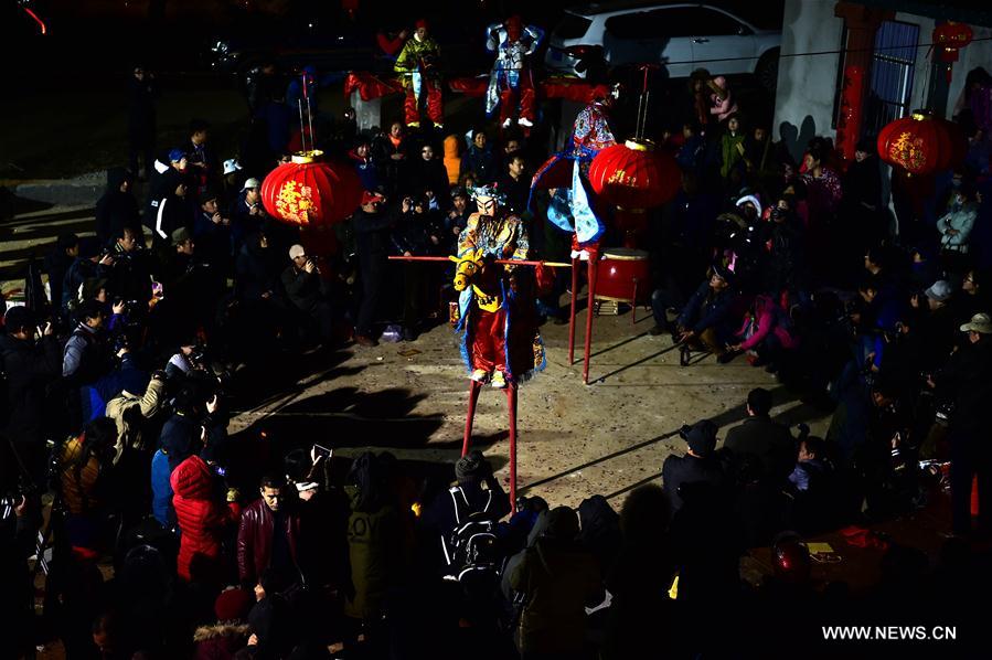 Nuo Opera is performed every year in villages of Chizhou from the seventh to the fifteenth day of the first month on Chinese lunar calendar.