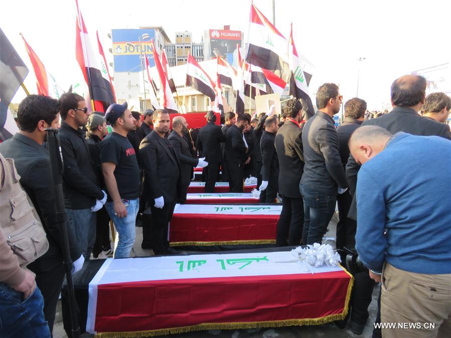 IRAQ-BAGHDAD-FUNERAL-RALLY