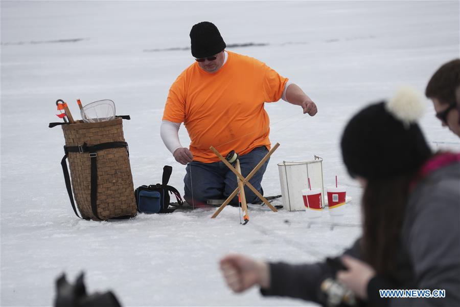 U.S.-OTSEGO-ICE FISHING