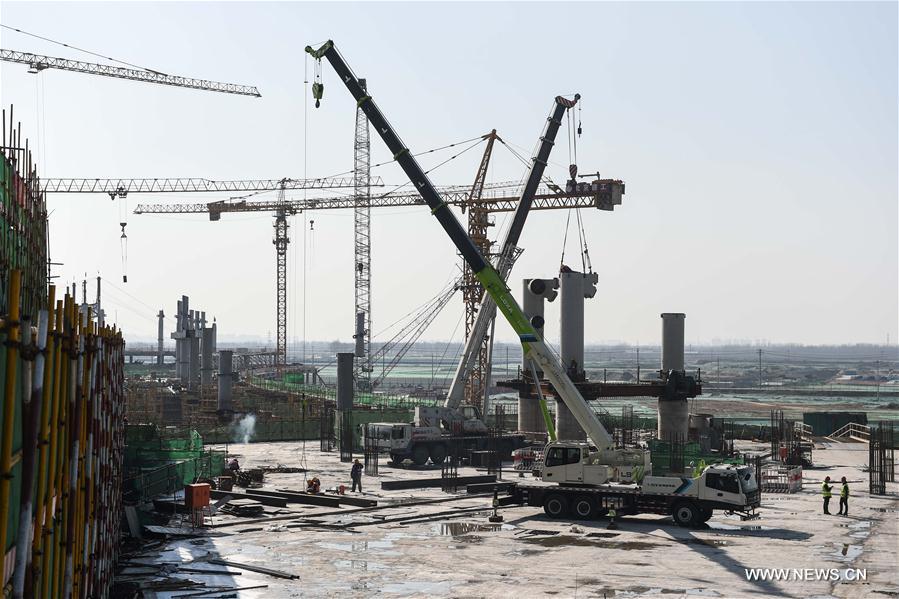 Construction on the new airport, located in Beijing's southern Daxing district, is expected to be completed in 2019