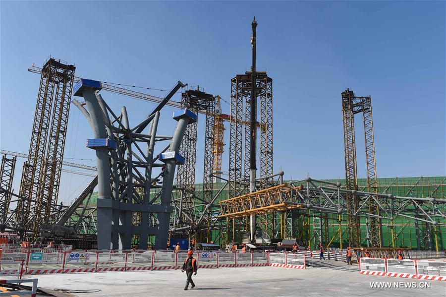 Construction on the new airport, located in Beijing's southern Daxing district, is expected to be completed in 2019