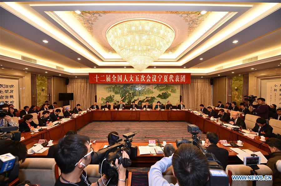 (TWO SESSIONS) CHINA-BEIJING-NPC-NINGXIA DELEGATION-PLENARY MEETING-OPEN (CN)