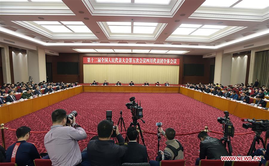 (TWO SESSIONS)CHINA-BEIJING-NPC-SICHUAN DELEGATION-PLENARY MEETING-OPEN (CN)