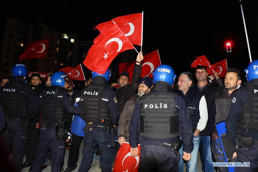 TURKEY-ANKARA-DUTCH EMBASSY-PROTEST