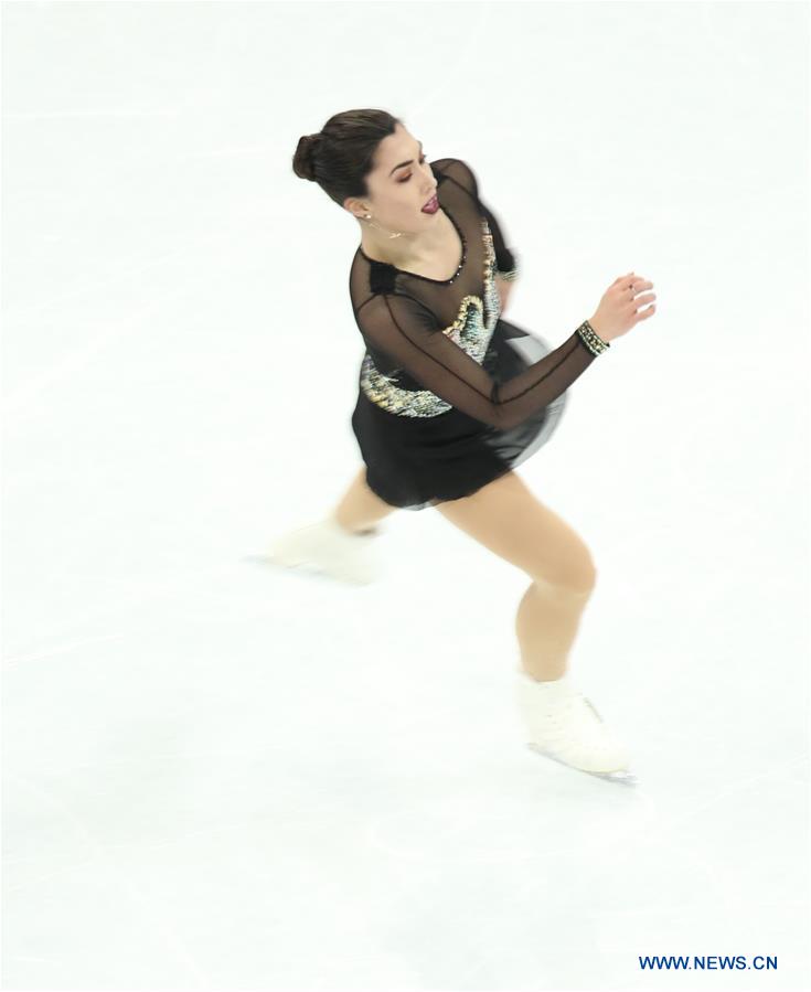 Gabrielle Daleman of Canada competes during Ladies Short Program at ISU World Figure Skating Championships 2017 in Helsinki, Finland on March 29, 2017. (Xinhua/Liu Lihang) 