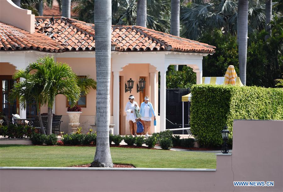 Photo taken on March 18, 2017 shows the view of Mar-a-lago club at Palm Beach, Florida, the United States. (Xinhua/Yin Bogu) 