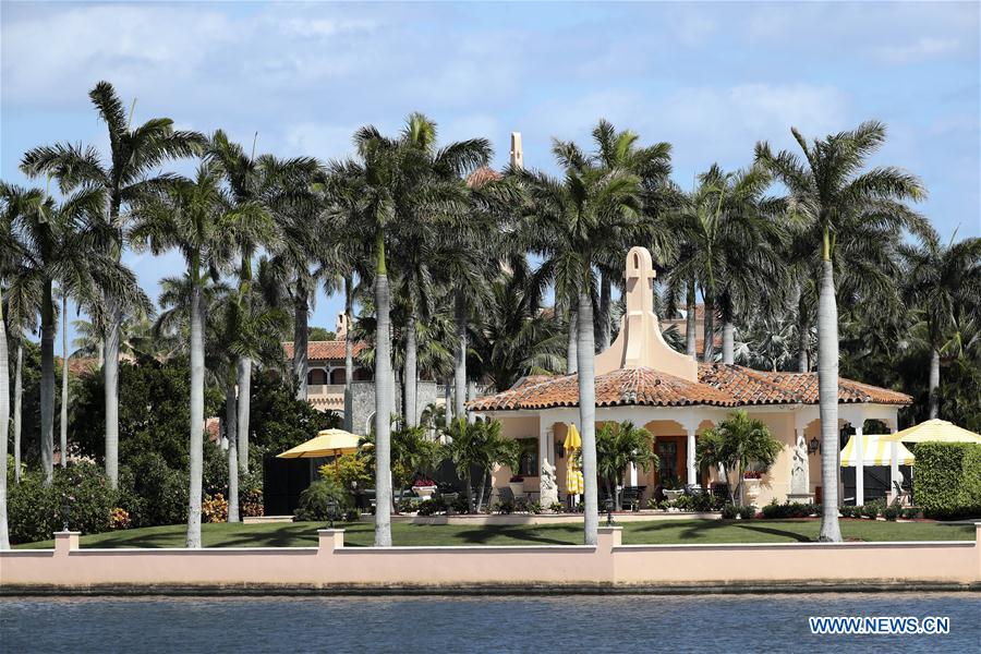 Photo taken on March 20, 2017 shows the view of Mar-a-lago club at Palm Beach, Florida, the United States. (Xinhua/Wang Ying) 