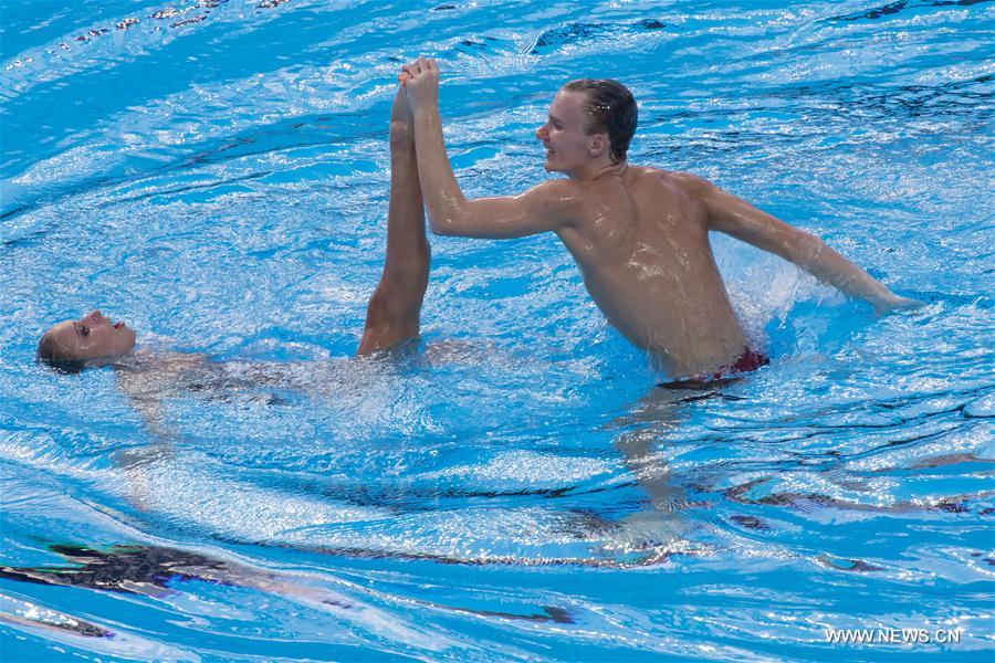(SP)HUNGARY-BUDAPEST-FINA WORLD CHAMPIONSHIPS-SYNCHRO-MIXED DUET TECHNICAL PRELIMINARY