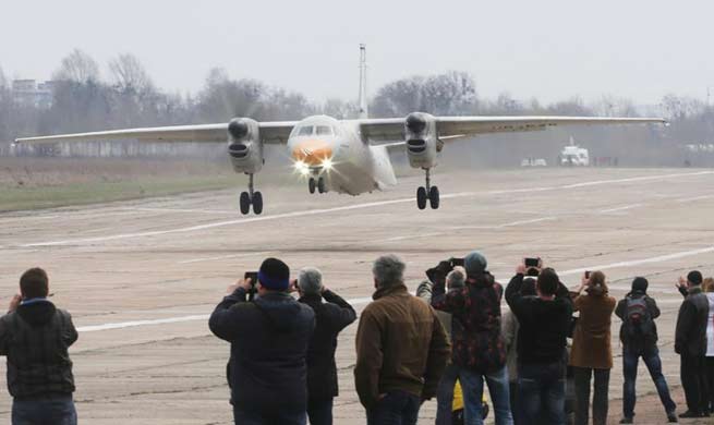 Ukraine's An-132 light transport plane makes maiden flight