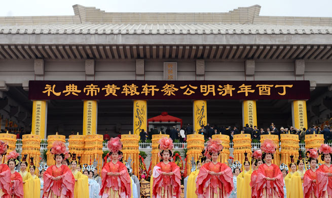Chinese honor Yellow Emperor on Tomb Sweeping Day