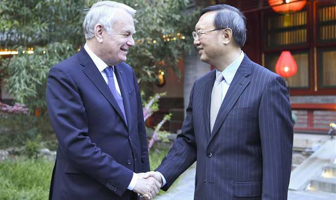 Chinese official meets French foreign minister
