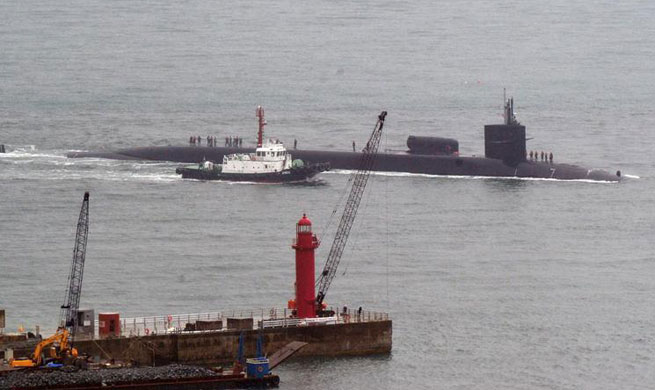 U.S. nuke-powered submarine arrives in S. Korea amid tensions