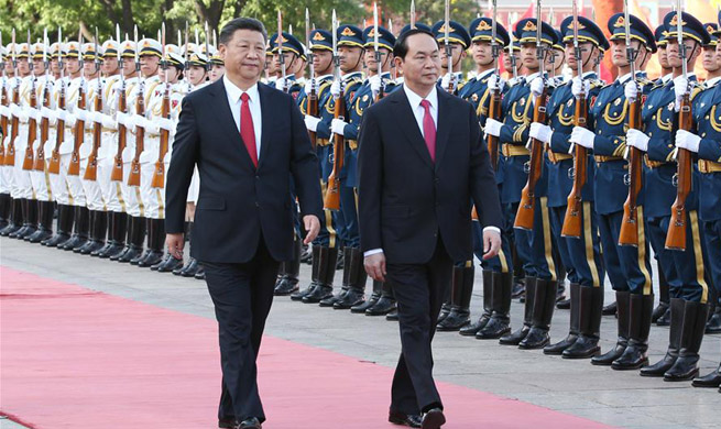 Chinese, Vietnamese presidents hold talks on ties