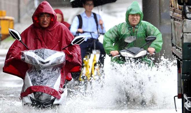 Red alert for rainstorm in China's Nanjing City