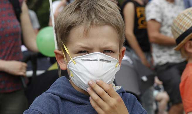 Protesters rally for better air quality in front of EU headquarters