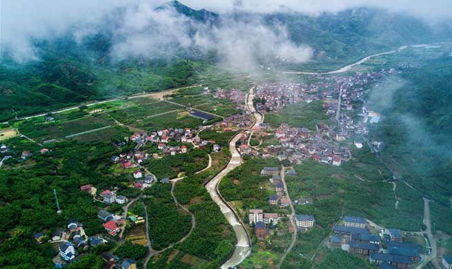 Aerial view of Tianmu Mountain natural conservation area in E China