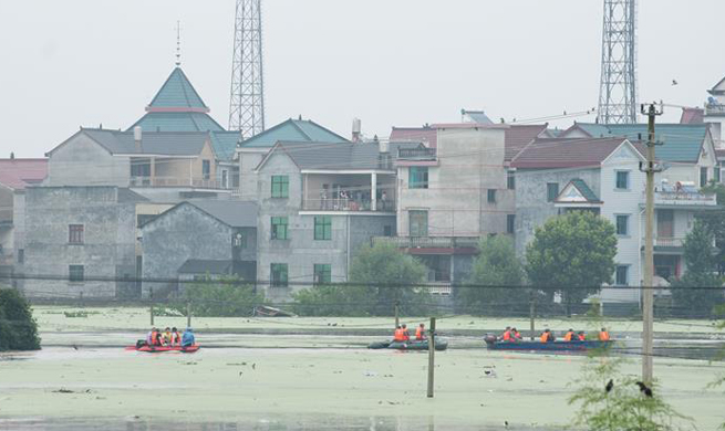 Flood forces over 8,000 residents to evacuate in E China