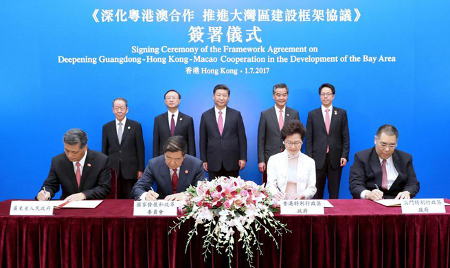 Xi witnesses signing of Greater Bay Area development agreement